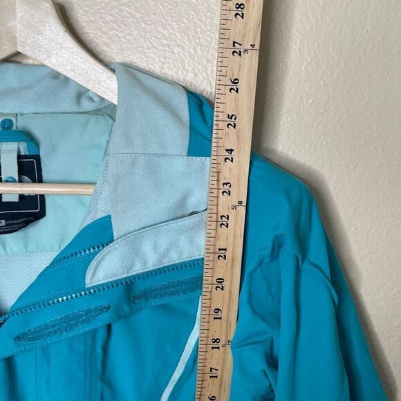 The North Face Jacket Women's SP Blue Full Zip Hooded Pockets HyVent Outdoors - Picture 9 of 15